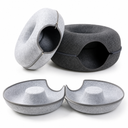 Naduva™ Cozy Cat Tunnel Bed — Donut Nest & Scratcher – view 2