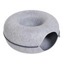 Naduva™ Cozy Cat Tunnel Bed — Donut Nest & Scratcher – view 3