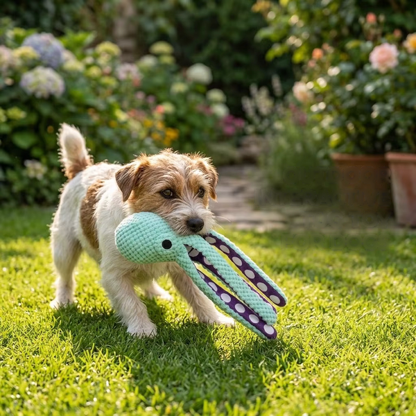 Naduva™ Squeaky Octopus Plush Chew Toy for Dogs